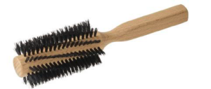 Gedrallte Rundbürste Buchenholz